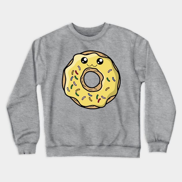 Kawaii Donut Lover! Crewneck Sweatshirt by DankFutura